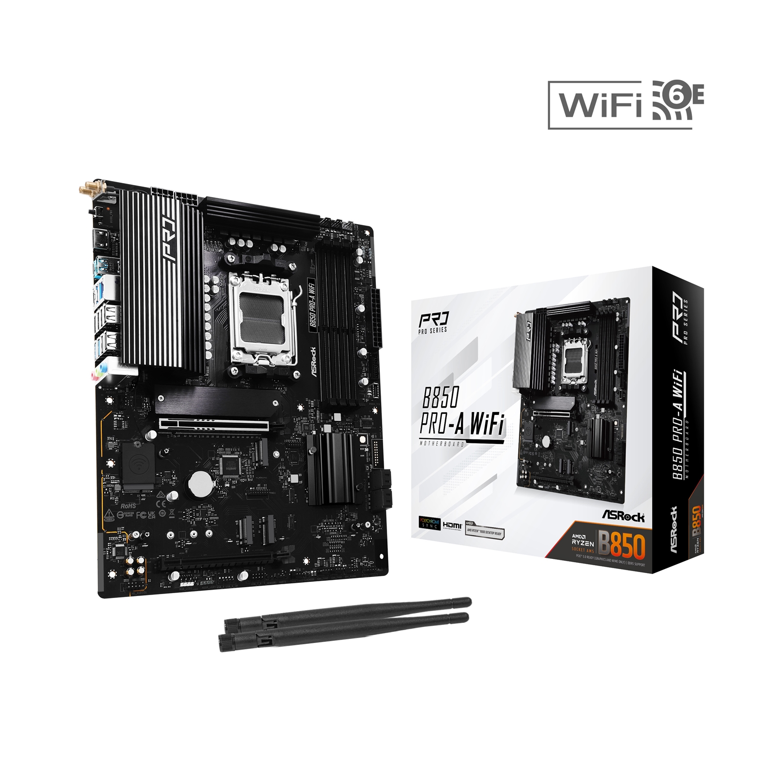 ASRock B850 Pro-A WiFi AMD AM5 Socket Motherboard