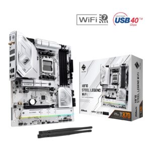 ASRock X870 STEEL LEGEND WIFI AMD AM5 Socket Motherboard