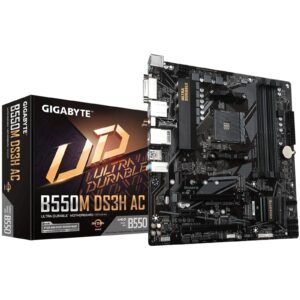 product image mbgig-b55mds3hac-hg.jpg Gigabyte B550M DS3H AC Ultra Durable AMD AM4 Socket Motherboard