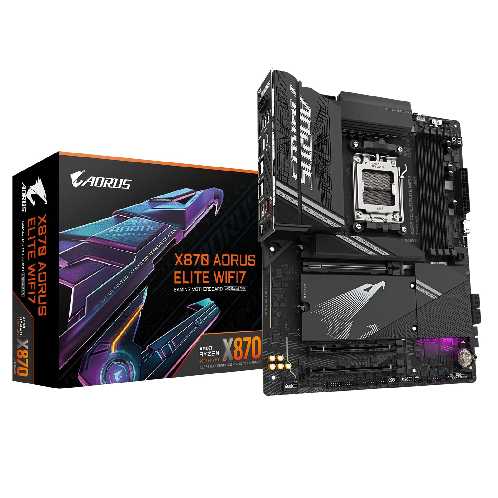 Gigabyte X870 AORUS ELITE WIFI7 AMD AM5 Socket Motherboard