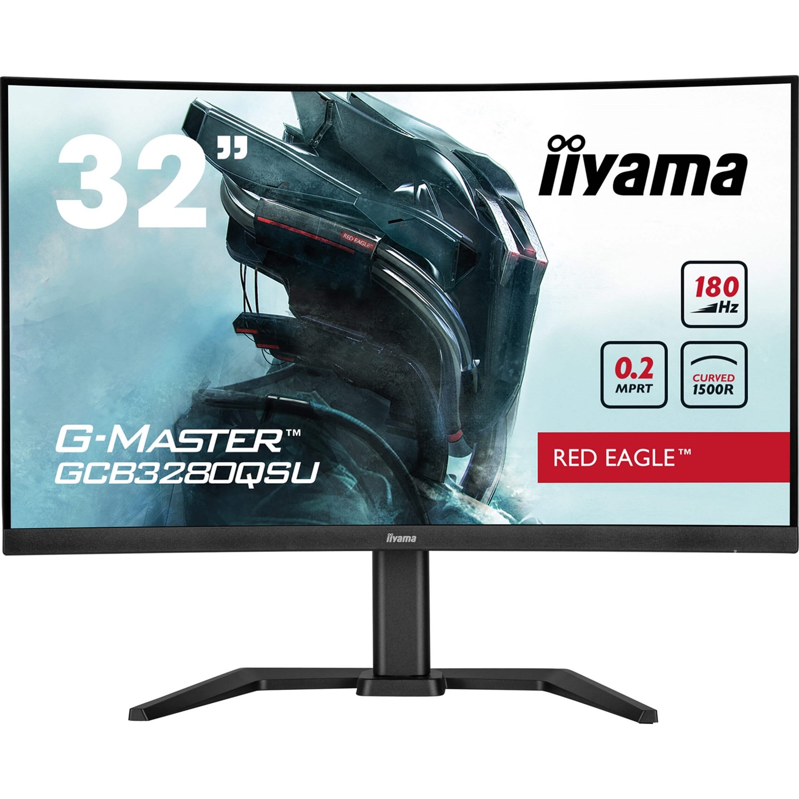 iiyama G-Master GCB3280QSU-B2 Red Eagle 32 Inch Curved Gaming Monitor